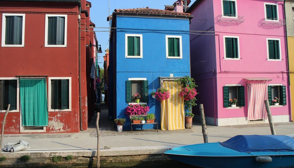 Burano coloured houses