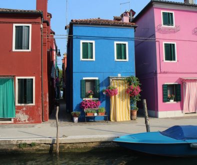 Burano coloured houses