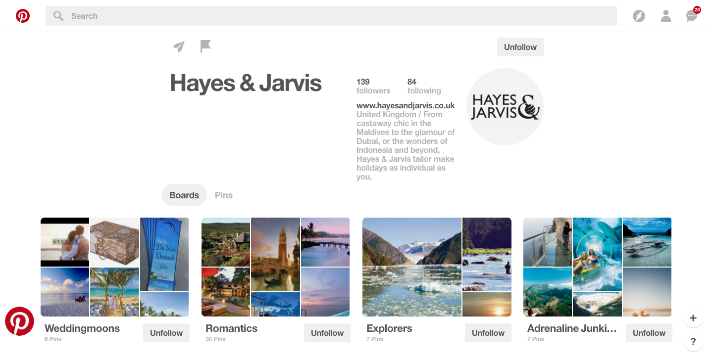 Hayes and Jarvis on Pinterest