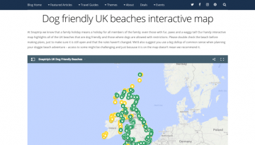 Dog friendly UK beaches interactive map Snaptrip